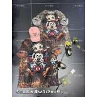 ราคา (พร้อมส่ง)เสื้อยืดผ้าลายเสือทรงโอเวอร์ไซส์ สกรีนลาย Mickey x Betty งาน M.X (24393619352)