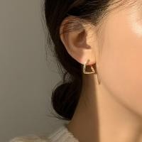 ราคา Silver 925 Square Line Twist 3D One-Touch Hoop ต่างหู (29735278800)