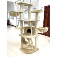 ราคา คอนโดแมวขนาดใหญ่รุ่นพิเศษ เน้นที่นอน-ลานพักผ่อนกว้างๆสำหรับแมวสายพันธุ์ใหญ่ เช่น เมนคูน บริติชชอร์ตแฮร์ สกอตติชโฟลด์ (11158810194)