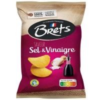 ราคา BRETS เบรทส์มันฝรั่งแผ่นทอดกรอบรสเกลือและน้ำส้มสายชู 125กรัม [3497911105127] (52102830486)