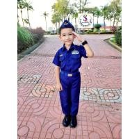 ราคา ชุดอาชีพเด็ก ชุดทหารอากาศเด็กชาย (เสื้อ+กางเกง+หมวก+เข็มขัด) E8863B (41067902629)