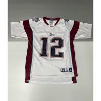 ราคา เสื้ออเมริกันฟุตบอลของแท้ (มือสอง) New England Patriots Size Youth L 12 - Tom Brady ใช้สำหรับสวมใส่หรือเก็บสะสม (29126933447)