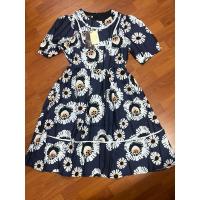 ราคา เดรสดอก สีน้ำเงินxl-2xl งานป้ายเวกัส มือ1จ้า (25532763424)