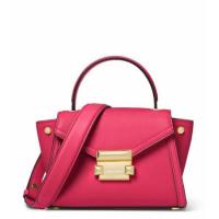 ราคา กระเป๋า Michael Kors Whitney Mini Satchel Crossbody สีชมพูบาร์บี้ แท้ มือสองสภาพดี (40224630703)
