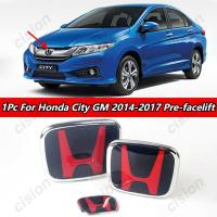 ราคา 1 PC สีดําสีแดง 3D อะคริลิคสัญลักษณ์ด้านหน้าด้านหลัง Grille กันชนโลโก้พวงมาลัยกรอบแผงสําหรับ Honda City GM 2014-2017 Pre-facelift PMMA Badge สติกเกอร์จัดแต่งทรงผมอุปกรณ์เสริม (50551449080)