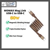 ราคา Momax Mag Link 60W USB-C to USB-C Magnetic Cable 100cm / 200cm (43077276762)