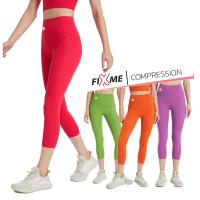 ราคา รุ่น Power กางเกงโยคะ 5ส่วน เอวสูง กางเกงรัดกล้ามเนื้อ เอวสูง Fixmesport (21881648025)