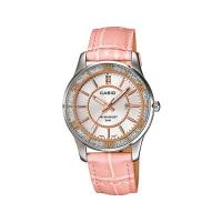 ราคา CASIO Standard นาฬิกาข้อมือผู้หญิง สายหนัง สีชมพู รุ่น LTP-1358L-4AVDF โค๊ดส่วนลด 100บาท โค๊ด (NEWMSME) (1241986704)