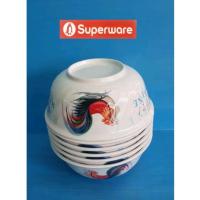 ราคา ซุปเปอร์แวร์ชามโคม6"6ชิ้นลายไก่ราคา 720ลด 649บาท (22236054882)