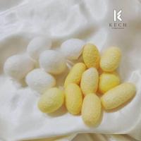 ราคา รังไหม รังไหมสีทอง รังไหมธรรมชาติ ทำสบู่ รังไหมขัดหน้า(ธรรมชาติ100%) บรรจุ 5 ชิ้น12บาท (25943144638)