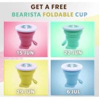 ราคา STARBUCKS Bearista Foldable Cup แก้วซิลิโคนสตาร์บัคส์พับได้ ของแท้ 100% (8105048547)