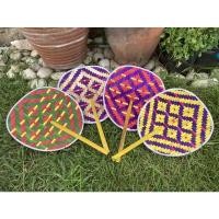 ราคา พัดไม้ไผ่สานลายไทย พัดไม้ไผ่สาน พัดลายไทย พัดโบราณ งานจักสาน เครื่องจักสาน ของฝาก (11819075713)