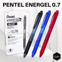 ราคา MERAH Pentel Energel 0.7 BL 107 ปากกาลูกลื่น - สีดํา / น้ําเงิน / แดง (54800496025)