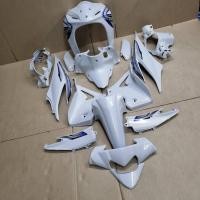 ราคา ชุดสี wave 110i ปี2012 ถึง ปี2018 เวฟ110i ยกชุด 15ชิ้น สีขาวมุกล้วน ติดลายสติ๊กเกอร์เคลือบเงาแท้สีน้ำเงิน (25133072306)