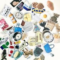 ราคา ส่งด่วน (เซต 50 แผ่น) Sticker สติกเกอร์ สติกเกอร์อิเกีย สติกเกอร์น่ารัก IKEA ติดตกแต่งของต่างๆ โน๊ตบุ๊ค สมุด โปสการ์ด (20173808693)