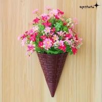 ราคา UPSTOTO ตะกร้าดอกไม้แบบแขวน, ภาชนะจัดดอกไม้ตกแต่งบ้านพลาสติก, รูปแบบรูปพัดลม ตะกร้าแขวนดอกไม้ประดิษฐ์ทนทาน (55000983974)