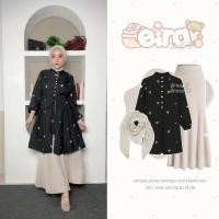 ราคา Dreamy - 3in1 One Set Lebaran (Hijab + Sabina Tunic + กระโปรงนางเงือก) Simple Modern Teenage Outfit Tunic Set - Set AA474 (52353243393)