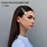 ราคา merge logo snap hair clips สีทอง (27426274892)
