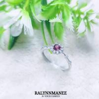 ราคา RP026 แหวนพลอยโกเมนแท้ ( Natural Garnet ) ตัวเรือนเงินแท้ 925 ชุบทองคำขาว,ชุบทอง,ชุบพิงค์โกลด์ งานสั่งทำ (24669963268)