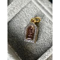 ราคา กรอบพระ ตลับพระ ปรกจ้อยหลวงปู่มหาศิลา กรอบทองอิตาลี (26105582598)