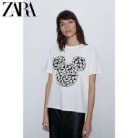 ราคา Zara x disney mickey mouse คอกลม เนื้อผ้าดีสุด (4929145245)