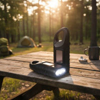 ราคา ไฟฉายไดนาโม LED พลังงานแสงอาทิตย์แบบมือหมุน สําหรับตั้งแคมป์ เดินป่า หรือสถานการณ์ฉุกเฉิน (50203127268)