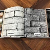 ราคา MERAH วอลเปเปอร์ลายอิฐธรรมชาติ สีเทา แดง ส้ม Terra (50402156496)