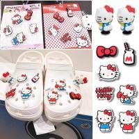 ราคา พร้อมส่งจากไทยใหม่ ตัวติดรองเท้า Crocs รูปการ์ตูนแมว ดอกไม้ แต่งหัวเข็มขัด อุปกรณ์เสริม สําหรับตกแต่งรองเท้า (24994051246)