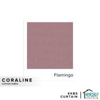 ราคา KKBS CURTAIN ผ้าผ้าม่าน Coraline ตัดโดยเมตร - Flamingo (126") (53903101551)