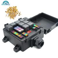 ราคา Openmall กล่องฟิวส์ซ็อกเก็ตรีเลย์ ควบคุมเครื่องเสียงรถยนต์ หลายทาง สําหรับยานยนต์ RV F6S8 (18283918635)