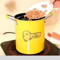 ราคา หม้อทอดไฟฟ้ามัลติฟังก์ชันสำหรับใช้ในบ้าน ควันต่ำ กระทะขนาดเล็ก เหล็กละเอียด ไม่เคลือบ เหมาะสำหรับเตาแม่เหล็กไฟฟ้าและเตาแ (24343265797)