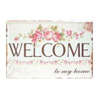 ราคา ป้ายสังกะสีวินเทจ Welcome to my home, ขนาด 20x30 ซม้ายสังกะสีวินเทจ Welcome to my home, ขนาด 20x30 ซม (5400978282)