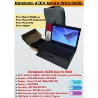 ราคา โน๊ตบุ๊คมือสอง ราคาถูก Notebook ACER Aspire 4560 Ram4G HDD500G แบตเตอรี่เก็บไฟ ฟรีของแถม4รายการ (21052293465)