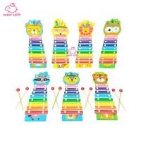 ราคา ของเล่น Xylophone ระนาดไม้ของเล่น 8คีย์ ขนาด 33x12cm พร้อมไม้ตี ไซโลโฟน ระนาดไม้รูปสัตว์ ของเล่นเสริมพัฒนาการ (19479444136)