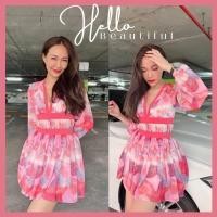 ราคา เดรสสั้นแขนยาว มินิเดรสสั้นแขนยาว รอบอกเอวแต่งขอบสีตัดกับชุด ด้านหลังซิปหลัง ซับในทั้งตัว ผ้าชีฟอง สีหวาน สีแดง น่ารัก (19247720063)