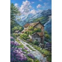 ราคา ภาพวาดรูปวิวทิวทัศน์สีน้ำมัน (47100175584)