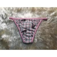 ราคา กางเกงในจีสตริงลูกไม้ ยี่ห้อ Playboy. มือ 1 ป้ายห้อย แท้% ขนาด S (1662997963)