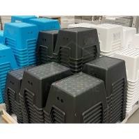 ราคา IKEA BOLMEN เก้าอี้เตี้ย เก้าอี้สตูลเตี้ย สี ฟ้า ขาว ดำ (11189279669)