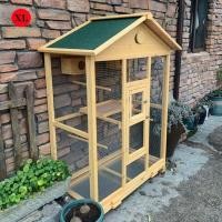 ราคา กลางแจ้งขนาดใหญ่กรงนกรังนกกันฝนบ้านนกแก้วกรง Starling Cage ไม้ Pigeon Cage (26981831011)