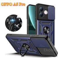 ราคา เกราะกันกระแทกสําหรับ OPPO A5 i Pro 5G 2025 เคสโทรศัพท์ Push ดึงกล้องป้องกันกรณีสําหรับ OPPOA5Pro A5Pro CPH2695 OPPOA5i A5iPro A5i Pro แม่เหล็กรถแหวนฝาครอบ (27531039906)
