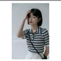 ราคา เสื้อครอปลายทางขว้าง ยี่ห้อ Miu Miu ของแท้ (17874960218)