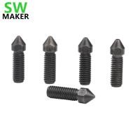 ราคา 5pcs Hardened steel Volcano Nozzle 0.4mm 0.8 1.0 1.2 1.5 TEVO Hotend Extruder Super hard Large Caliber For 1.75MM 3D (28006424739)