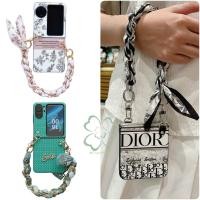 ราคา เคสโทรศัพท์มือถือหนังแข็ง แบบฝาพับ กันกระแทก พร้อมสายคล้องมือ สําหรับ OPPO Find N3 N2 Samsung Flip4 Flip5 (24805382695)