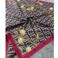 ราคา ผ้าเช็ดหน้า fendi ขนาดประมาณ19นิ้ว โทนนํ้าตาลซิกเนเจอร์ตัดขอบแดงสวยๆค่ะ มีรันกลืนๆติดตามรูปสุดท้าย มือสองของแท้สภาพดีค่ะ (55252362609)