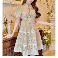 ราคา เดรสผ้า​ลายไทย​คอจีน ไซส์​ใหญ่ (42206499398)