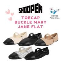 ราคา [SHOOPEN] Toecap Buckle Mary Jane Flat 1.0 HPWWFE2303 (24286899480)