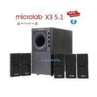 ราคา Microlab เสียงดีสุดๆ(ระบบเสียง 5.1 ซัฟวูฟเฟอร์) ลำโพง X3 5.1 Bluetooth ราคาพิเษศ (19017792548)