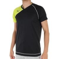 ราคา Mizuno Volleyball Wear Short-Sleeved Game Shirt Sweat Absorption Quick Dry V2MA8001 94 Black x Lime Green S (26191172035)