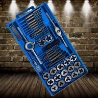 ราคา ชุดต๊าปเกลียว ต๊าปชุดเอนกประสงค์ 40 ชิ้น หน่วยมิล กล่องเหล็ก ดอกต๊าปเกลียว ต๊าปเกลียว สร้างเกลียว ต๊าป 40pcs Tap Die Set (25354298888)