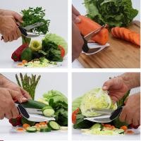 ราคา Clever Cutter 2-in-1 Food Chopper มีดกรรไกร เขียง 2 in 1 อเนกประสงค์ (292871286)